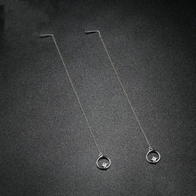 Women's Fashion Simple Sterling Silver Stud Earrings