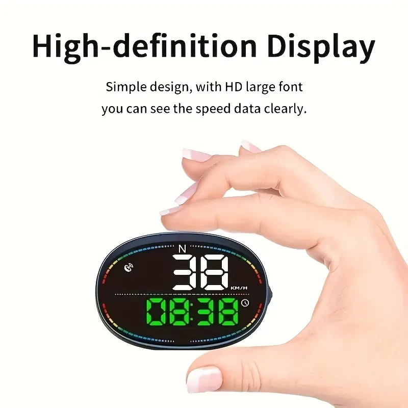 HUD Speedometer with Compass & Overspeed Alarm