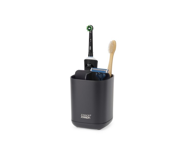 Easystore Toothbrush Caddy - Black - Joseph Joseph