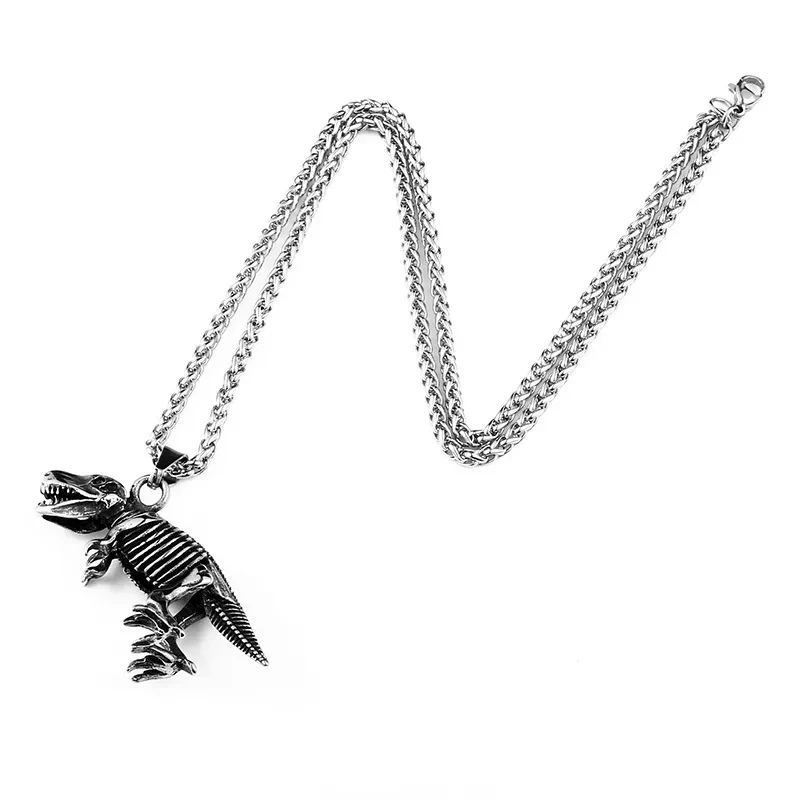 Fashion Retro Stainless Steel Dinosaur Pendant