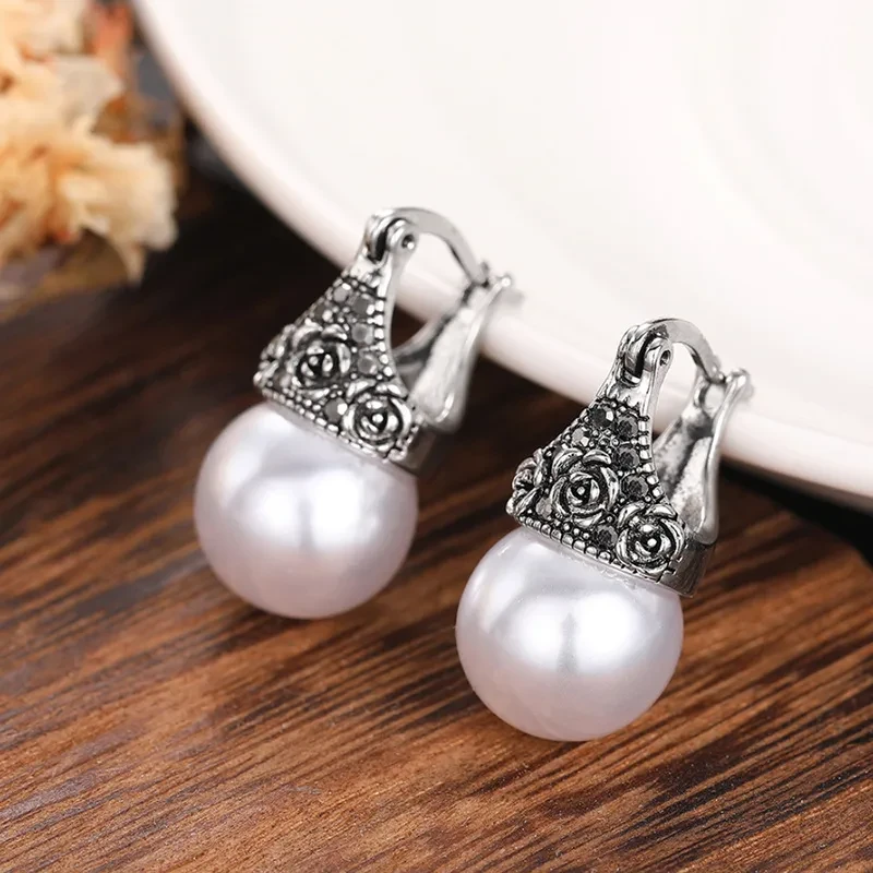Rose Earrings Fashion Elegant Classical
