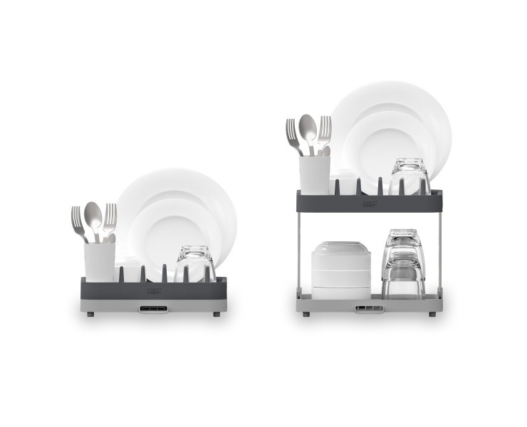 2-tier Dish Rack - Grey  - Joseph Joseph Duo