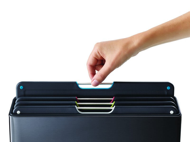 Folio Steel 4-piece chopping board set Carbon Black - Joseph Joseph