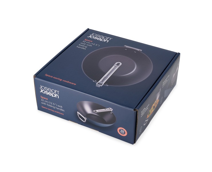 Space 32cm/12.5'' Non-Stick Induc tion Wok - Joseph Joseph