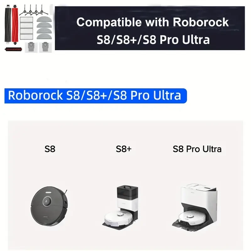 20pcs Roborock S8/S8 Pro Ultra Vacuum Cleaner Accessory Kit