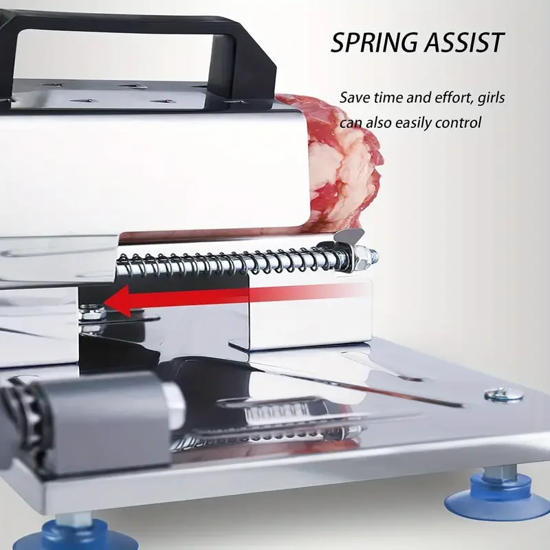 One-Piece Home Meat Slicer Manual Stainless Steel Meat Cutter