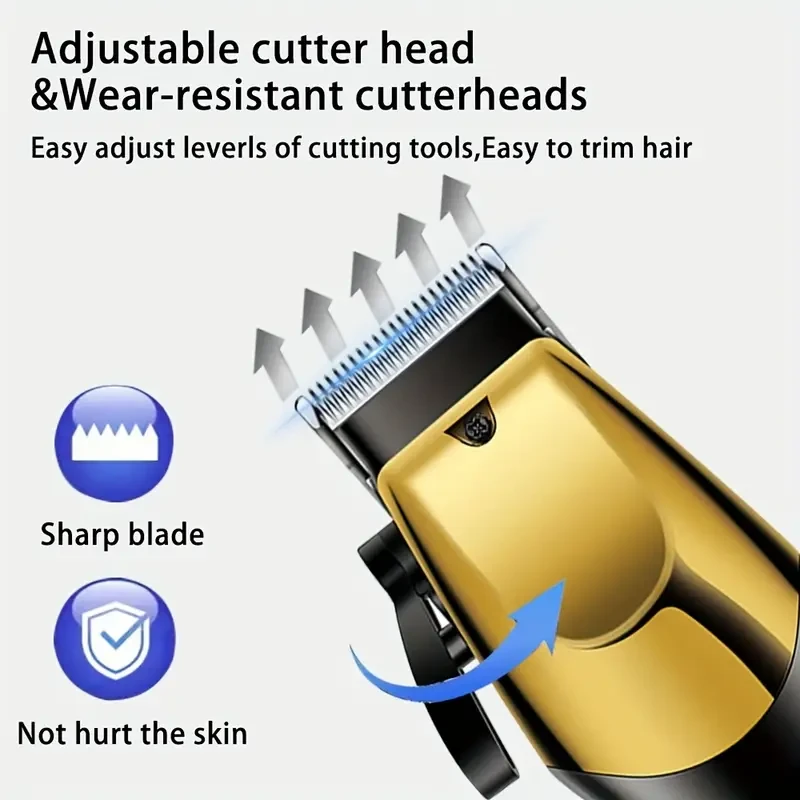 Hair Clippers And Shaver Set 3in 1 Hair Cutting Grooming Kit Cordless Beard Trimming for Men