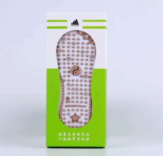 Creative Home Use Combed Cotton Acupoint Massage Socks White