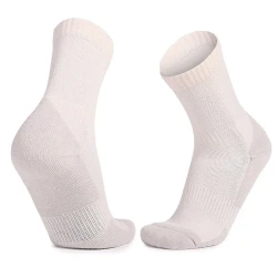 Men's And Women's Warm Wool Knee-high Sports Socks White