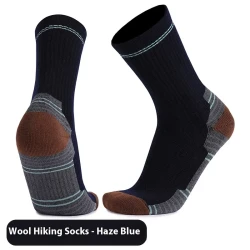 Men's And Women's Warm Wool Knee-high Sports Socks Haze Blue