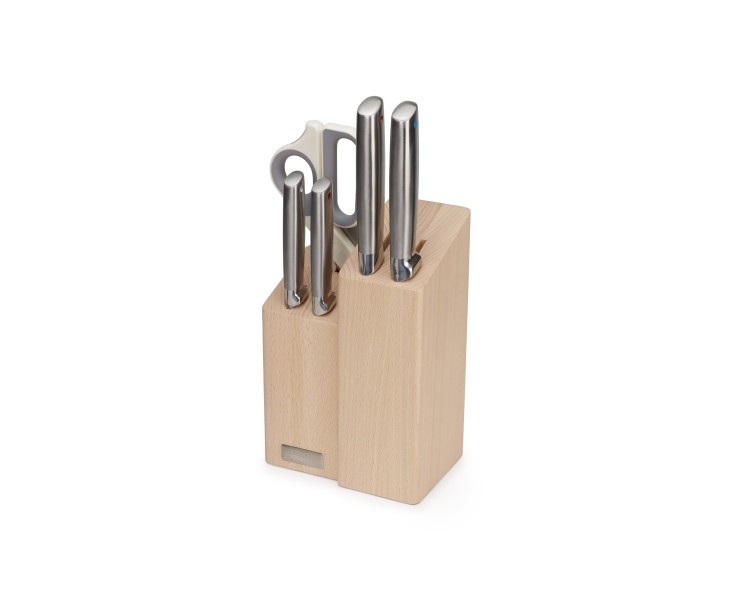 Elevate Fusion 5pc Knife & Scissor Block - Joseph Joseph