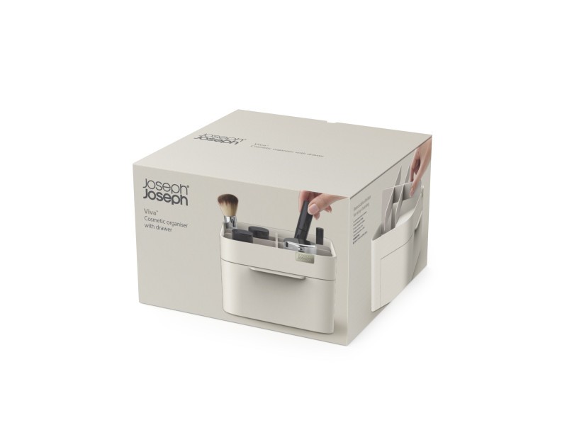 Viva Cosmetic Organiser with Drawer - Shell - Joseph Joseph