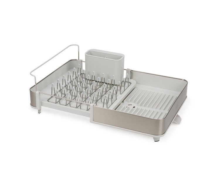 Extend Dish Rack Stainless Steel - Stone - Joseph Joseph