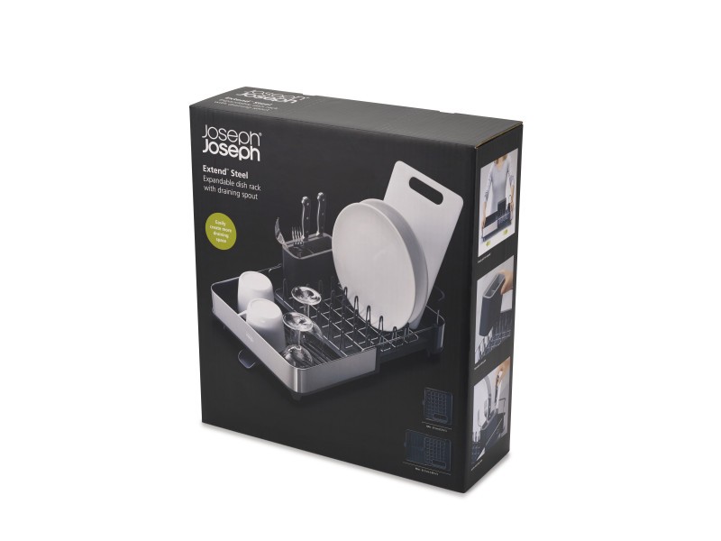 Extend Steel Dish Rack - Grey - Joseph Joseph
