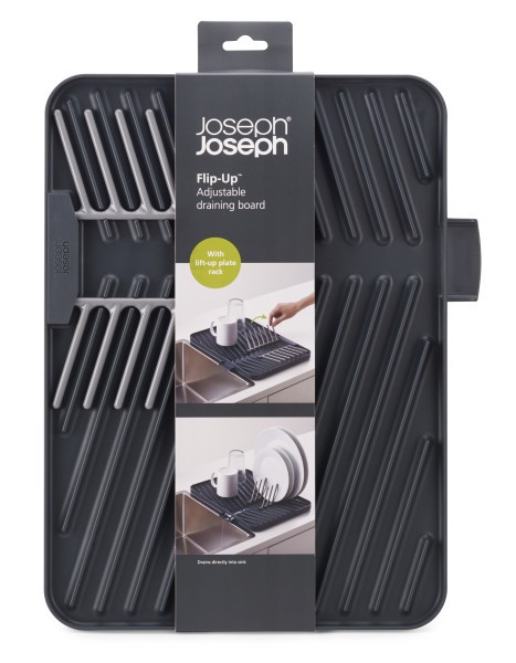 Flip-Up Draining Board- Grey  - Joseph Joseph