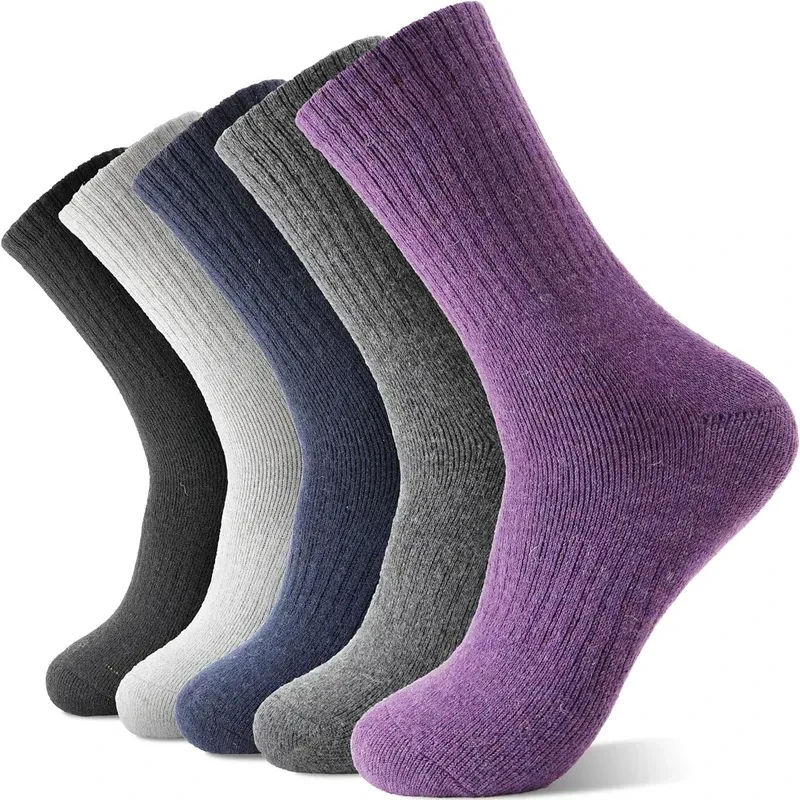 Cold-proof Warm Wool Unisex Thickened Cashmere Tube Socks Set1