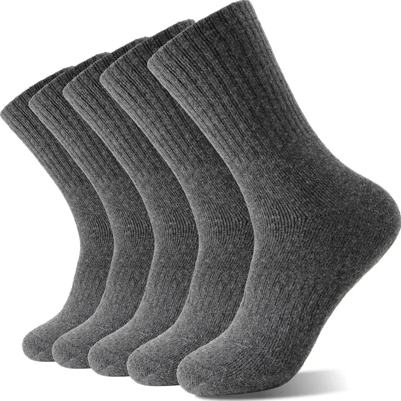 Cold-proof Warm Wool Unisex Thickened Cashmere Tube Socks Set 5