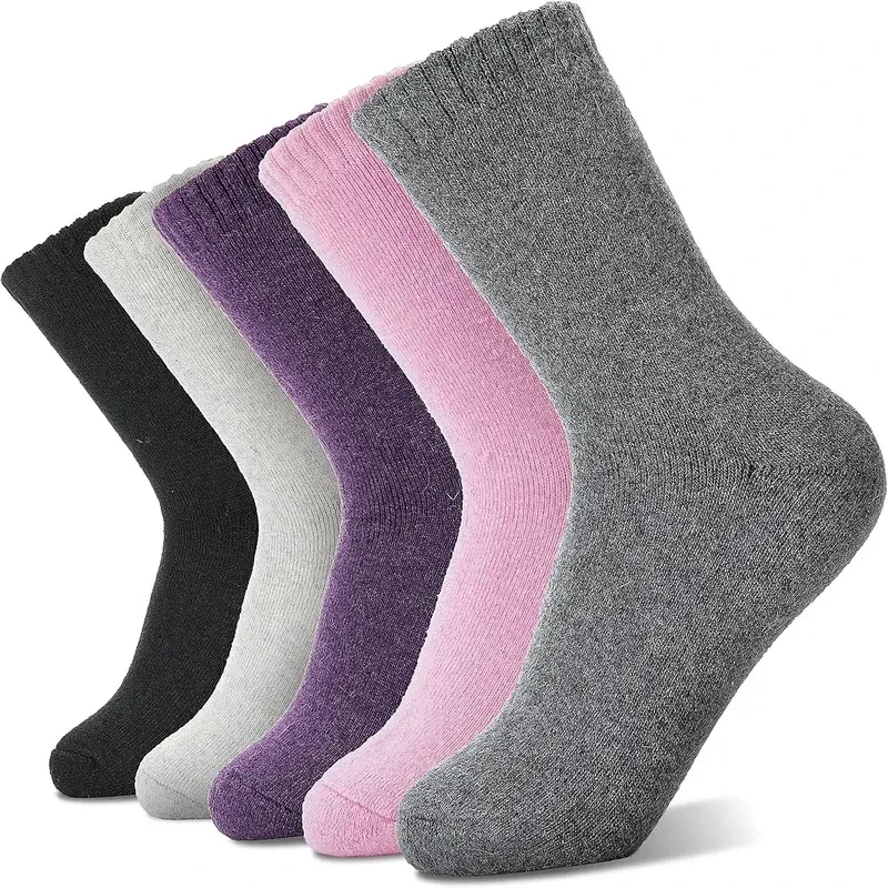 Cold-proof Warm Wool Unisex Thickened Cashmere Tube Socks Set 6