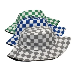 Outdoor Travel Sun Hat Cotton Man Double-sided Wear Bucket Hat