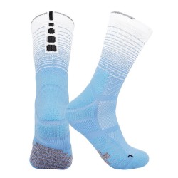 Professional Cycling Socks Running Sports Men Socks Blue And White