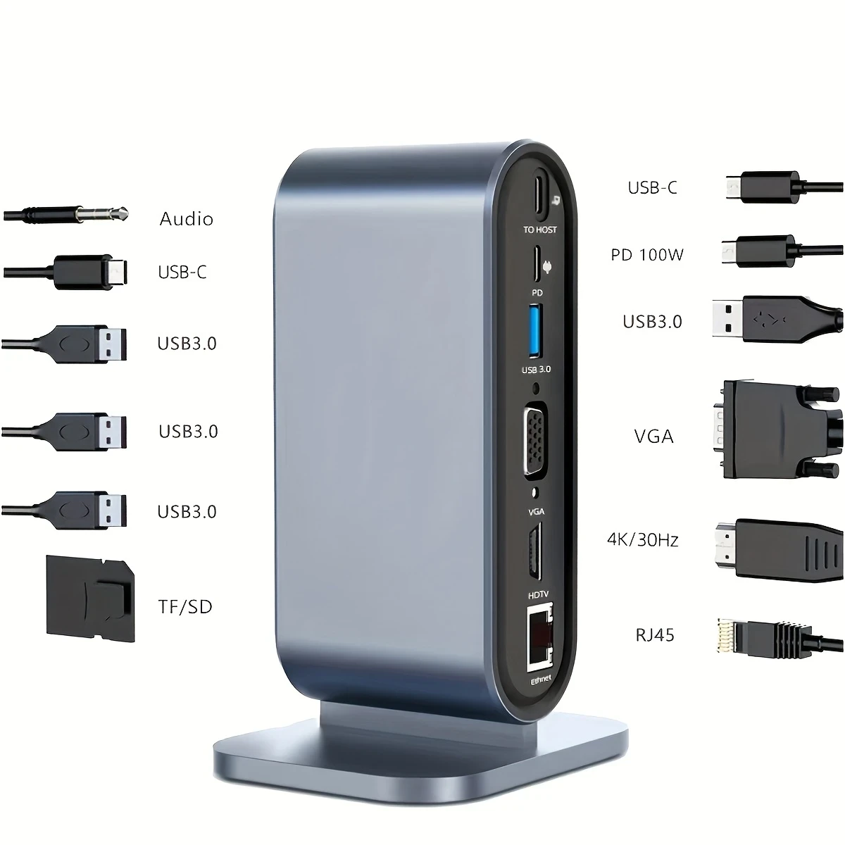 WOWSSYO - 12-in-1 USB C Hub Adapter