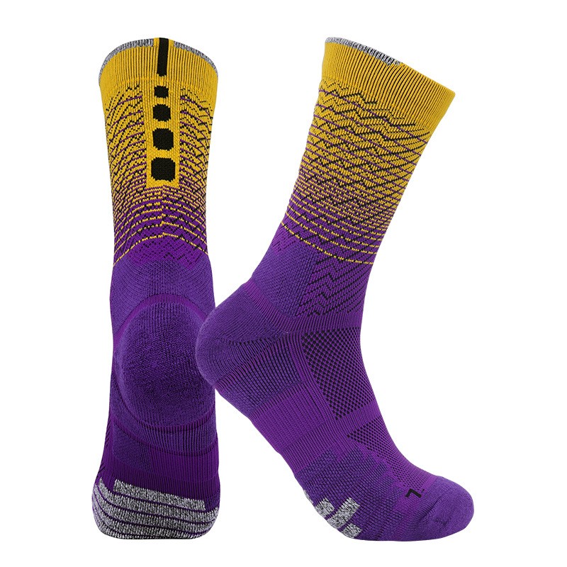 Professional Cycling Socks Running Sports Men Socks Purple