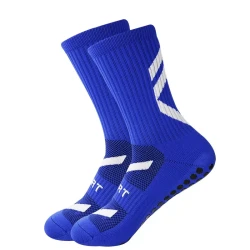 Non-slip Thickened Middle Football Shock-absorbing Wear-resistant Sports Socks Blue