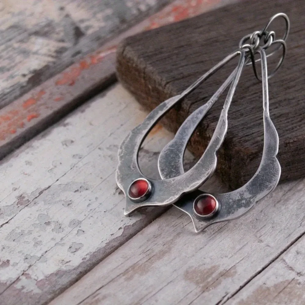 Simple Bohemian Creative Geometric Distressed Retro Diamonds Eardrops