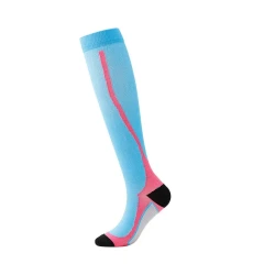 Men And Women Riding Leisure Sports Compression Stockings Light Blue