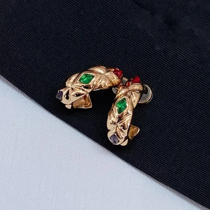 Three Diamond Flowing Color Earrings Female Niche