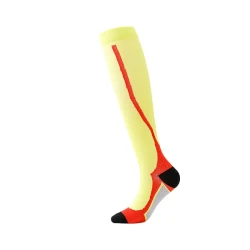 Men And Women Riding Leisure Sports Compression Stockings yellow