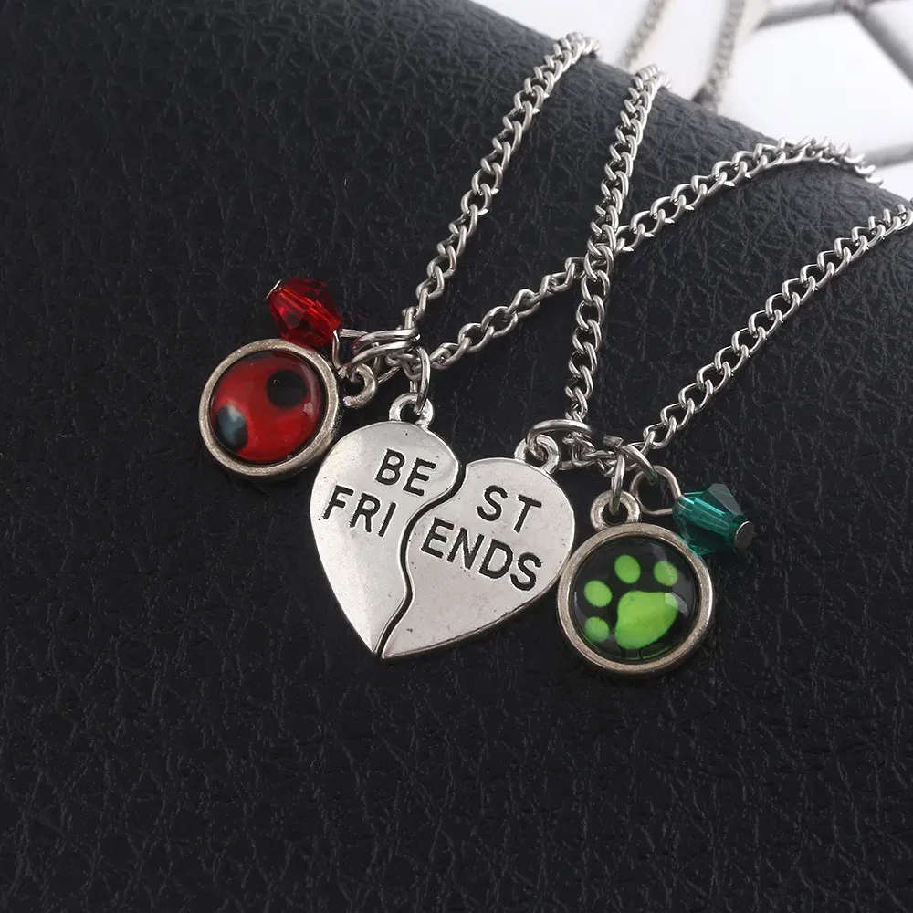 Anime Peripheral Ladybug Necklace Couple Pendant