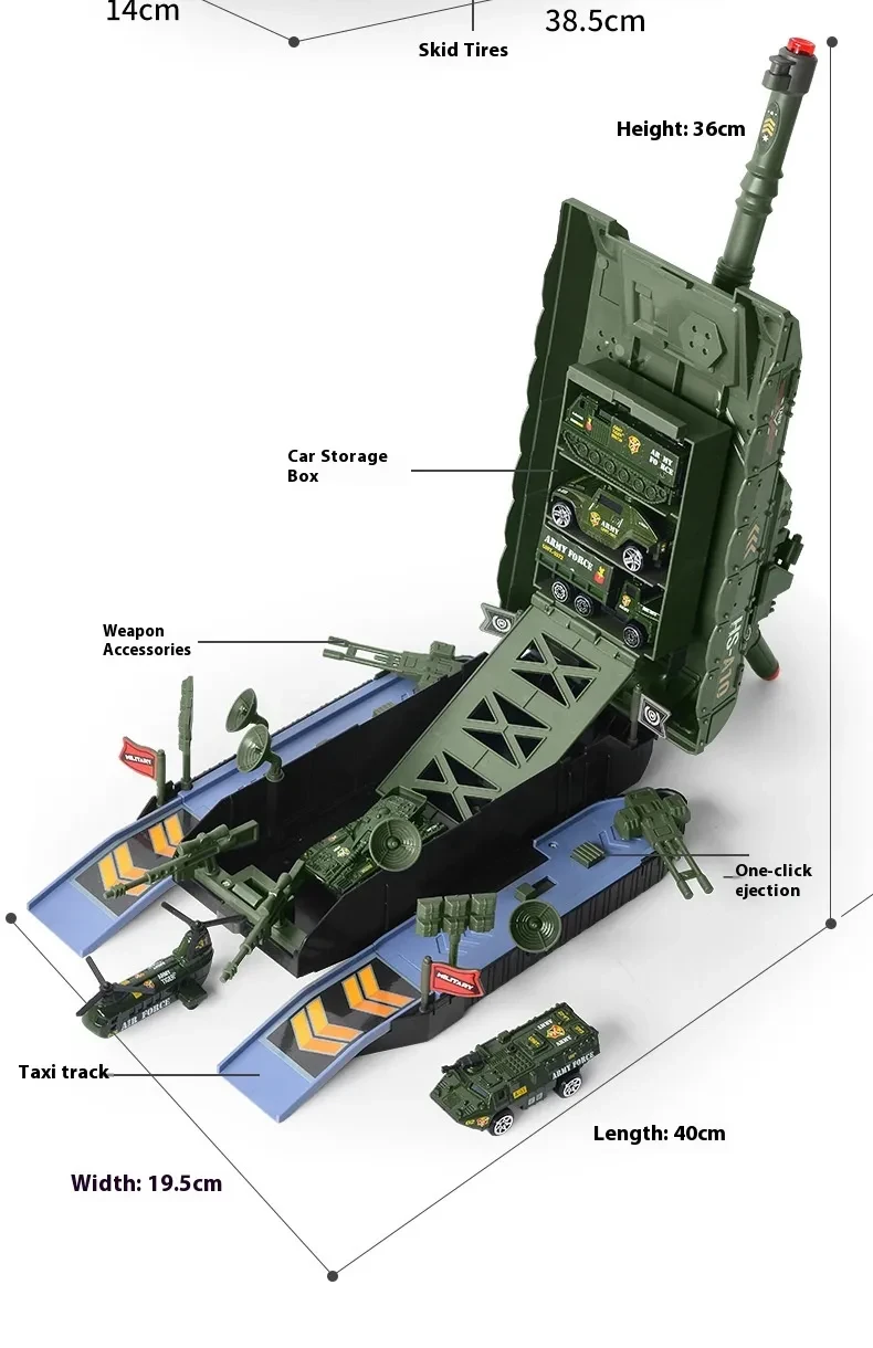 Children's Large Tank Toy Car