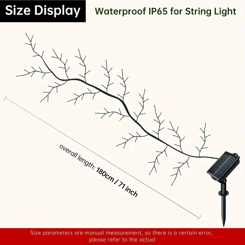 pc Solar Powered Tree Branch Light