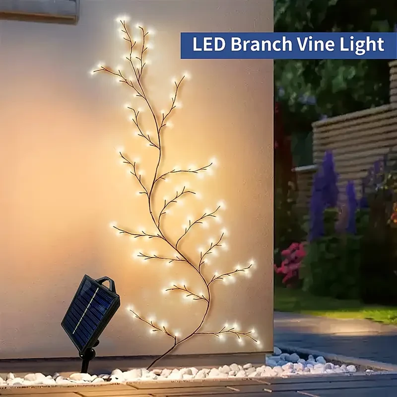 pc Solar Powered Tree Branch Light
