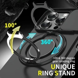 360 Rotating Ring Bracket/Magnetic Car Bracket/Matte Texture Shockproof Mobile Phone Protective Case