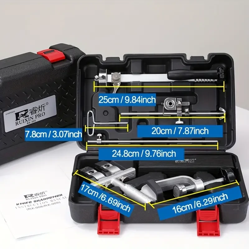 Upgraded Fixed Angle Sharpening Machine for Kitchen Tools with 360-Degree Flip And Constant Angle Grinding System