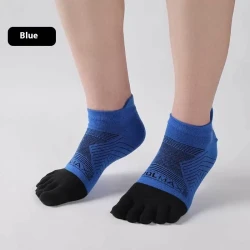 Sports Marathon Toe Socks Men Blue