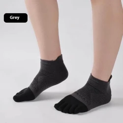 Sports Marathon Toe Socks Men Dark Gray