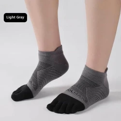 Sports Marathon Toe Socks Men Gray