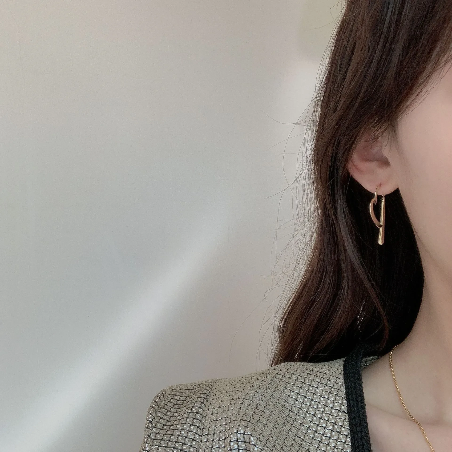 Simple Cold Style Love Heart Earrings