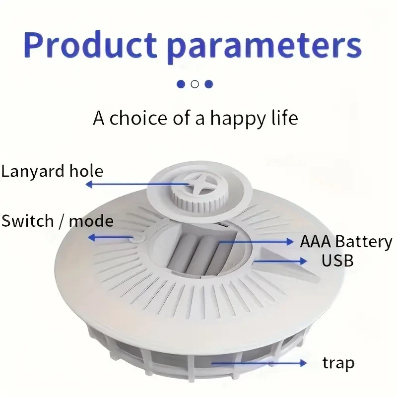 1pc Flea Trap Lamp, Mosquito Trap Light, Natural Insect Killer