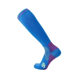 Nylon Men's And Women's Sports Muscle Strength Outdoor Football Compression Socks Doudou Version Dark Blue