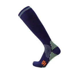 Nylon Men's And Women's Sports Muscle Strength Outdoor Football Compression Socks Doudou Version Navy Blue