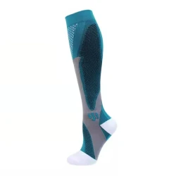 Nylon Men's And Women's Sports Muscle Strength Outdoor Football Compression Socks No Show Socks Dark Green