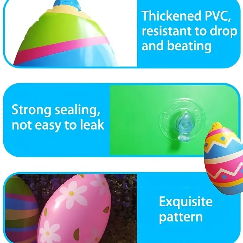 6pcs- Inflatable Easter Eggs Decorations