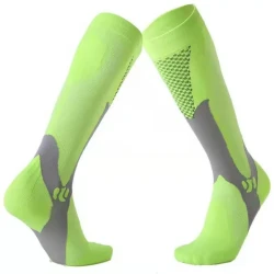 Nylon Men's And Women's Sports Muscle Strength Outdoor Football Compression Socks No Show Socks Green