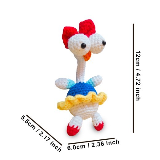 Kawaii Big-eyed Gurgy Chicken Doll Crochet Woven Material Kit