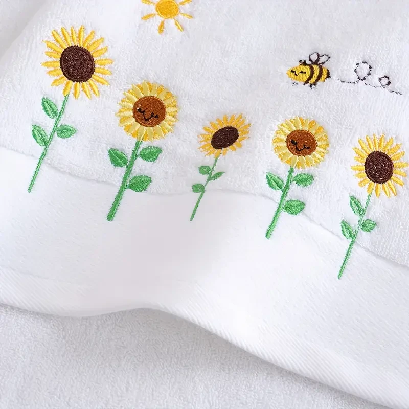 3pcs Cotton Embroidered Towel Set