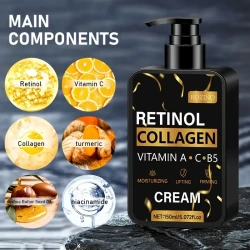 Collagen Moisturizing Face Cream, Hypoallergenic, with Unique Water Locking Formula